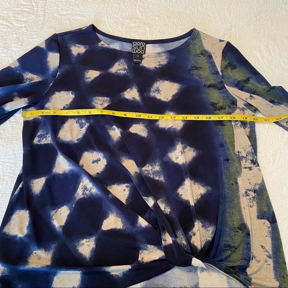 Clara Sun Woo Knot Front Bell Sleeve Top - S - Picture 7 of 10